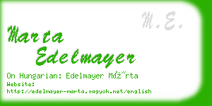 marta edelmayer business card